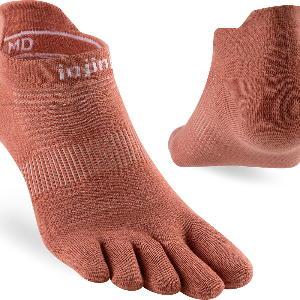 Calcetines INJINJI RUN LIGHTWEIGHT NO-SHOW Rust