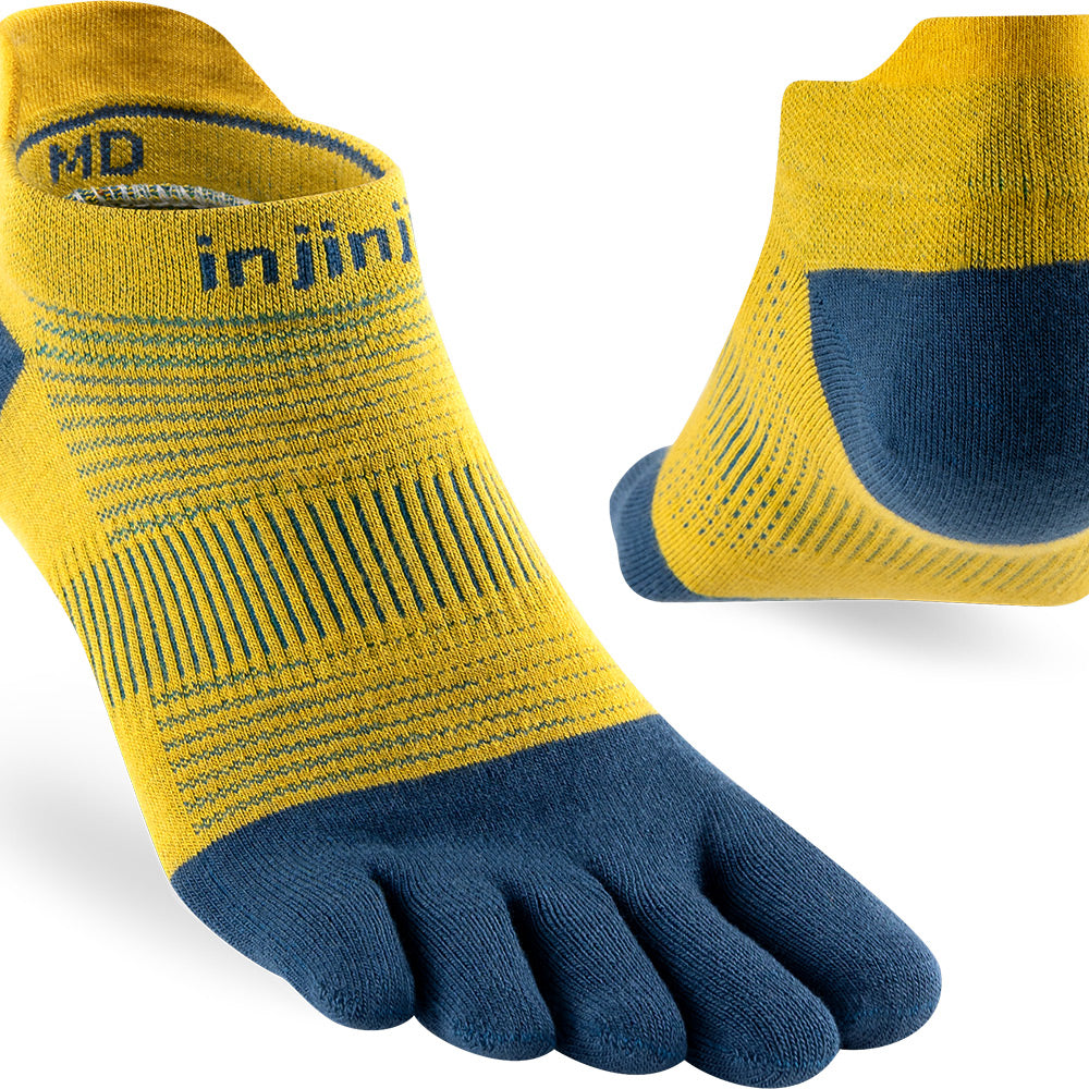 Calcetines INJINJI RUN LIGHTWEIGHT NO-SHOW Royal Yellow