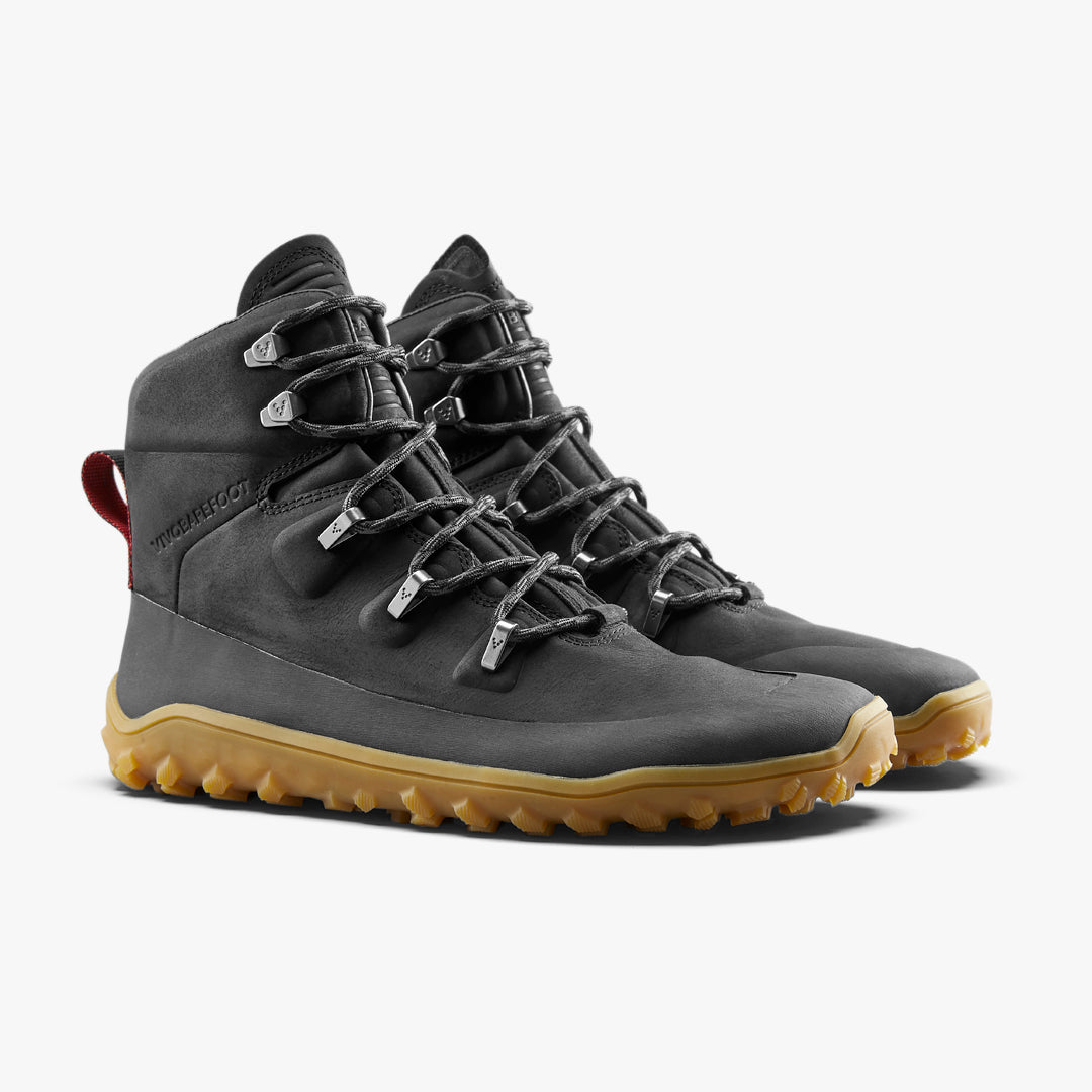 Vivobarefoot TRACKER LEATHER AT MENS OBSIDIAN