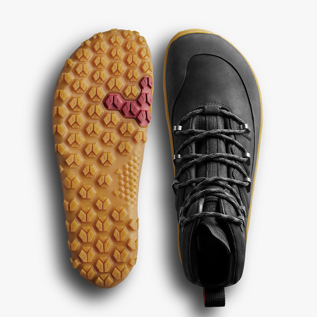 Vivobarefoot TRACKER LEATHER AT MENS OBSIDIAN