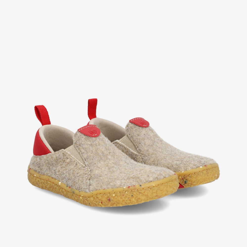 Groundies UPPSALA KIDS Taupe Red