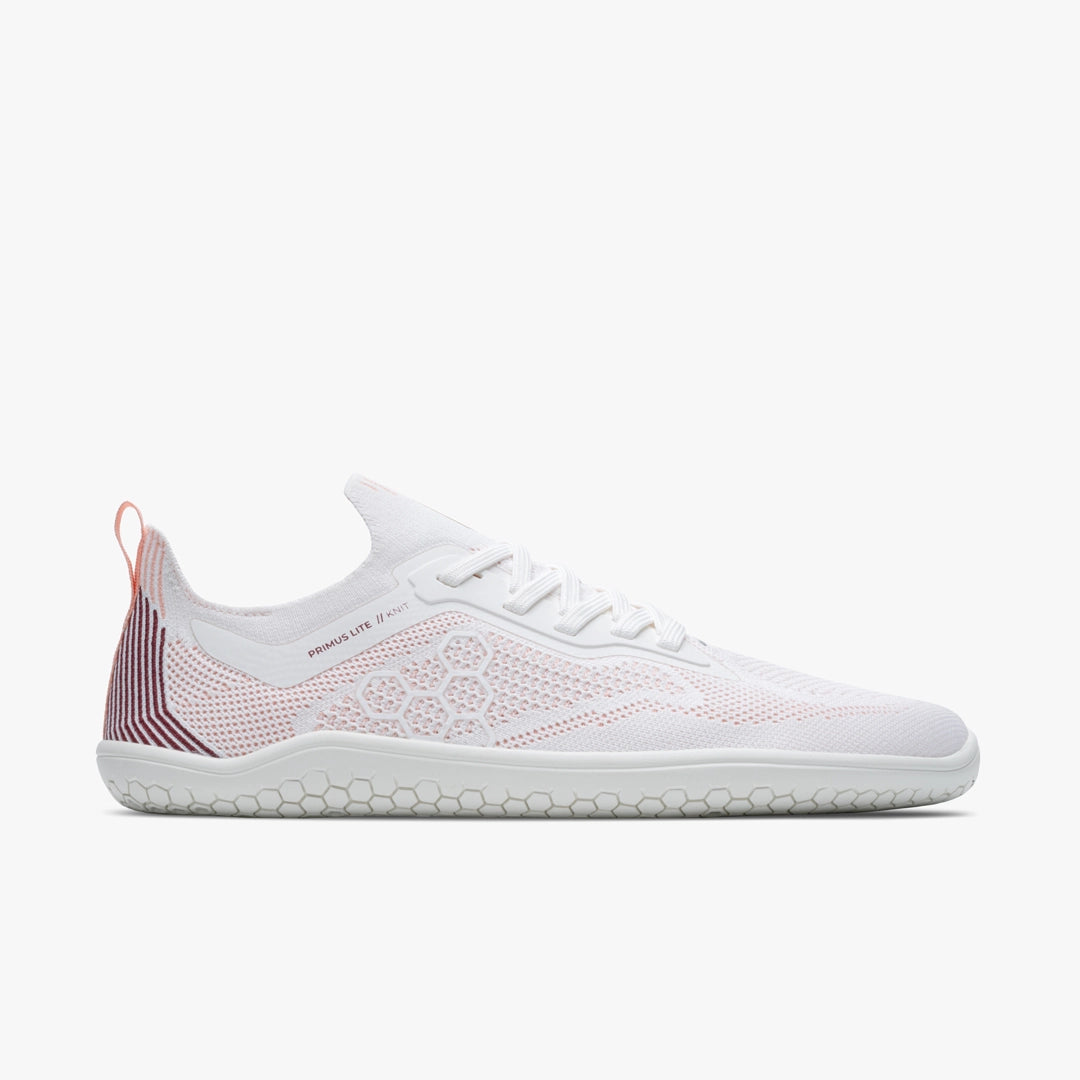 Vivobarefoot PRIMUS LITE KNIT WOMENS WHITE PEACH MELBA