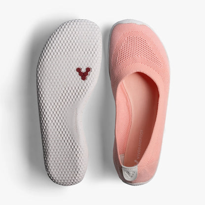 Vivobarefoot PRIMUS ASANA YIN BALLERINA KNIT WOMENS PEACH MELBA