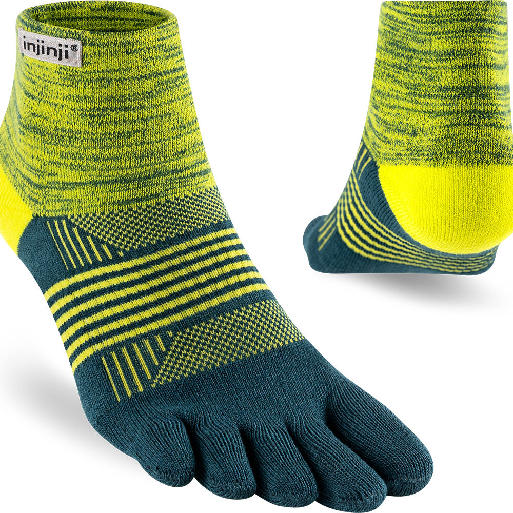 Calcetines mujer INJINJI Trail Midweight Mini-Crew Firefly