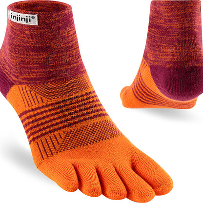 Calcetines mujer INJINJI Trail Midweight Mini-Crew Flame