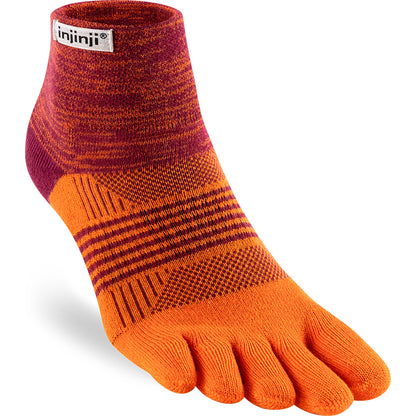 Calcetines mujer INJINJI Trail Midweight Mini-Crew Flame