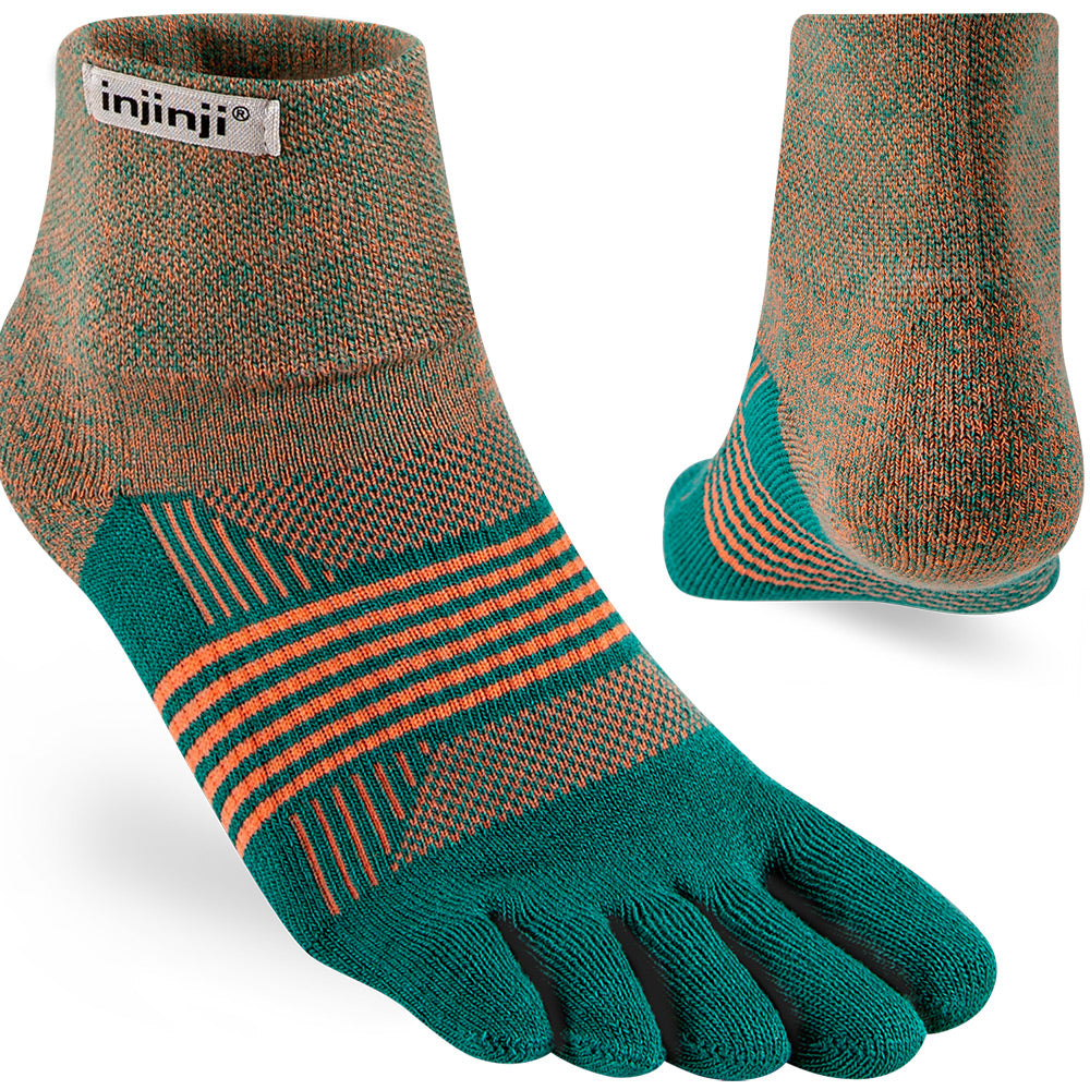 Calcetines INJINJI WOMEN'S TRAIL MIDWEIGHT MINI-CREW Tidepool