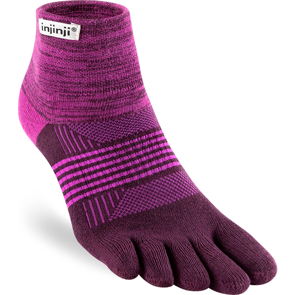 Calcetines INJINJI WOMEN'S TRAIL MIDWEIGHT MINI-CREW Violet