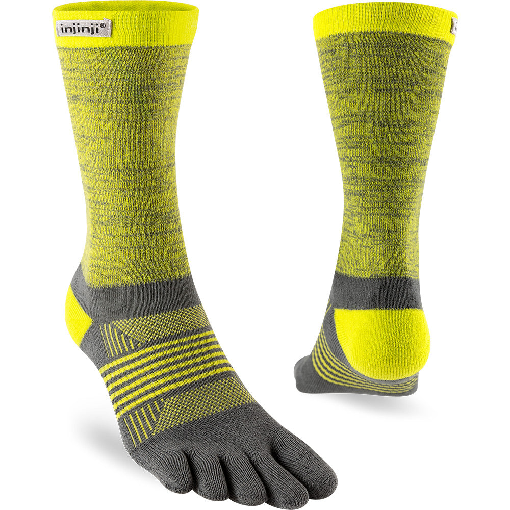 Calcetines INJINJI WOMEN'S TRAIL MIDWEIGHT CREW Lightning