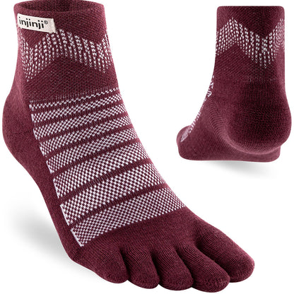 Calcetines INJINJI OUTDOOR MIDWEIGHT MINI-CREW WOOL (Garnet) - 71% Lana Merino (Copia)