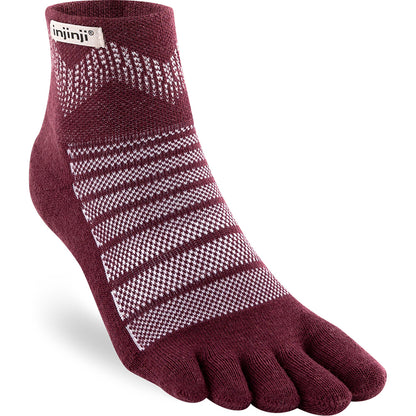 Calcetines INJINJI OUTDOOR MIDWEIGHT MINI-CREW WOOL (Garnet) - 71% Lana Merino (Copia)