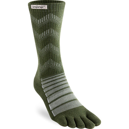 Calcetines INJINJI OUTDOOR MIDWEIGHT CREW WOOL (Forest) - 75% Lana Merino