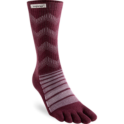 Calcetines INJINJI OUTDOOR MIDWEIGHT CREW WOOL (Garnet) - 75% Lana Merino