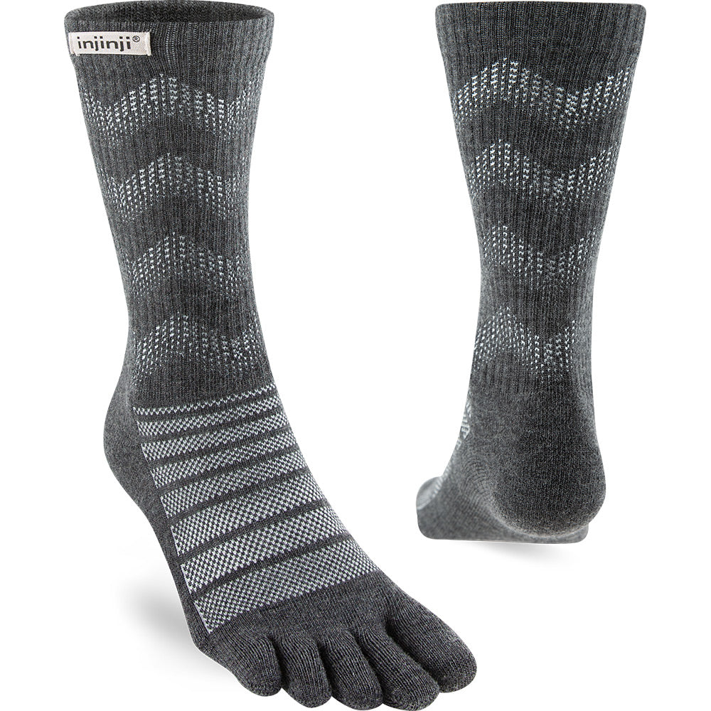 Calcetines INJINJI OUTDOOR MIDWEIGHT CREW WOOL (Slate) - 75% Lana Merino