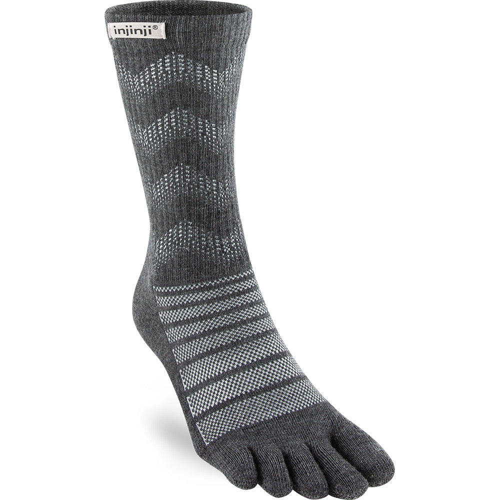 Calcetines INJINJI OUTDOOR MIDWEIGHT CREW WOOL (Slate) - 75% Lana Merino