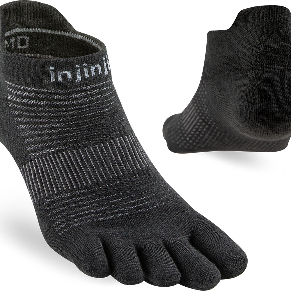 Calcetines INJINJI RUN LIGHTWEIGHT NO-SHOW Black