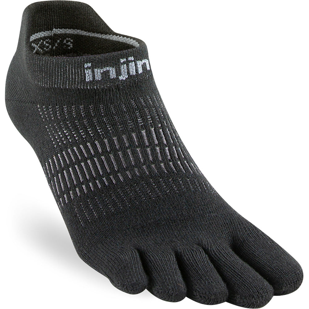 Calcetines INJINJI WOMEN'S RUN LIGHTWEIGHT NO-SHOW Black