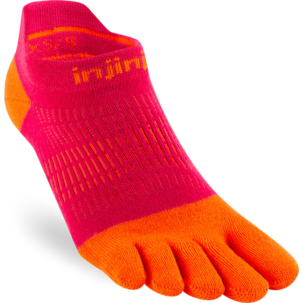 Calcetines INJINJI WOMEN'S RUN LIGHTWEIGHT NO-SHOW Chili