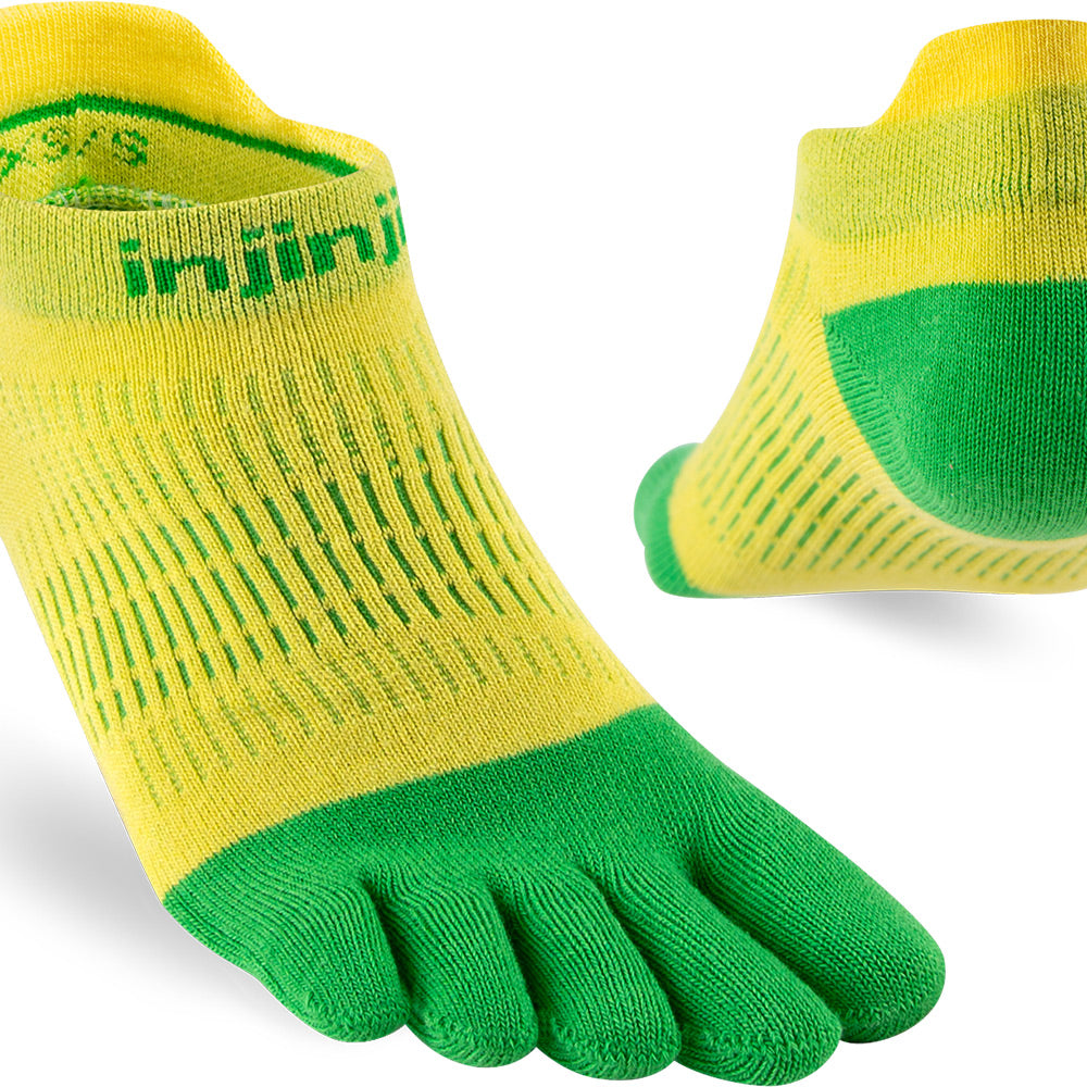 Calcetines INJINJI WOMEN'S RUN LIGHTWEIGHT NO-SHOW Citrus