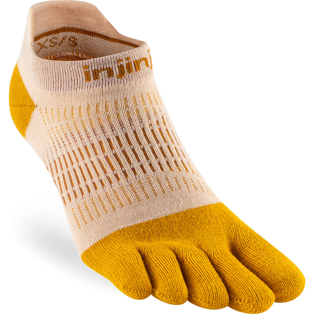 Calcetines INJINJI WOMEN'S RUN LIGHTWEIGHT NO-SHOW Golden Spice