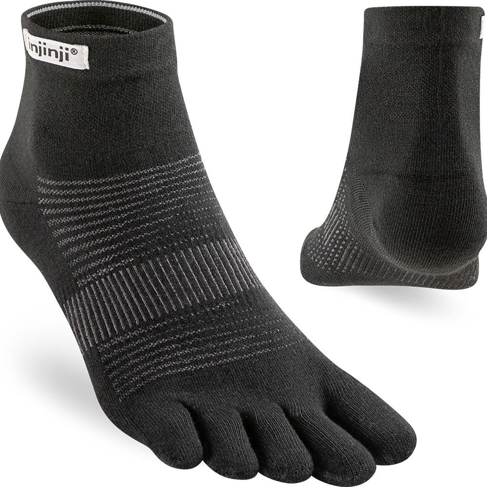 Calcetines INJINJI RUN LIGHTWEIGHT MINI-CREW Black