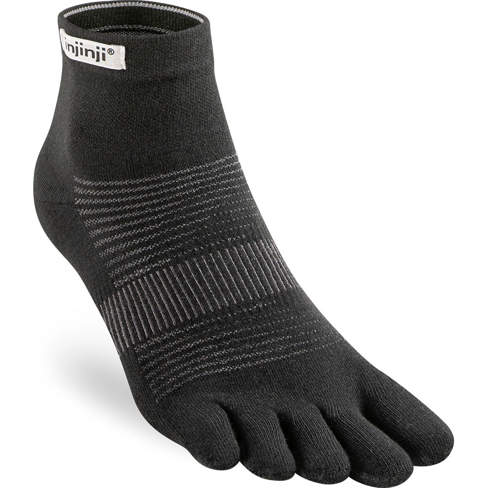 Calcetines INJINJI RUN LIGHTWEIGHT MINI-CREW Black