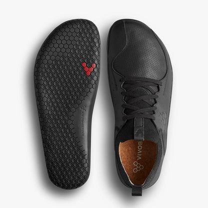 Vivobarefoot PRIMUS ASANA LEATHER MENS OBSIDIAN