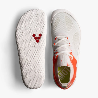 Vivobarefoot MOTUS STRENGTH MENS WHITE SCARLETT IBIS