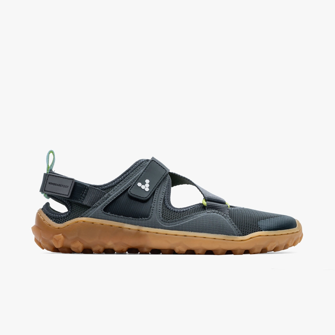 Vivobarefoot TRACKER SANDAL MENS CHARCOAL/GUM