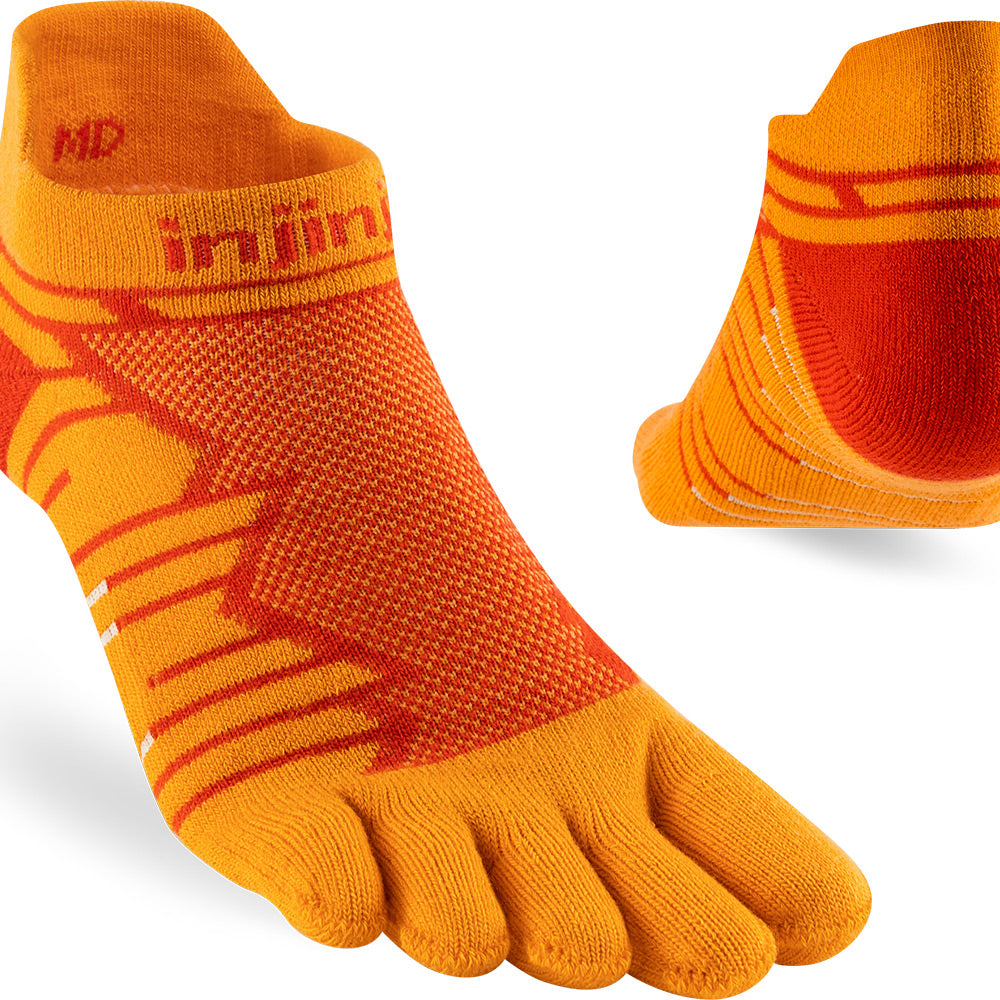 Calcetines INJINJI ULTRA RUN TECHNICAL NO SHOW Desert Orange