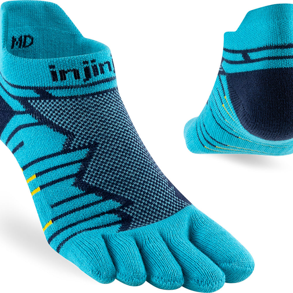 Calcetines INJINJI ULTRA RUN TECHNICAL NO SHOW Pacific Blue